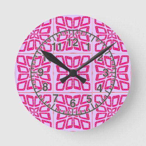 PSG Dots Pinched Tiles Round Clock