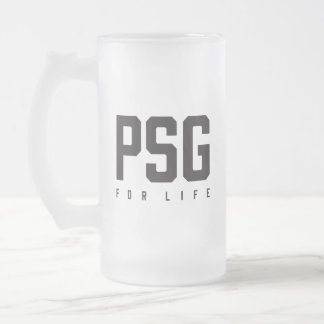 PSG For Life Frosted Glass Beer Mug