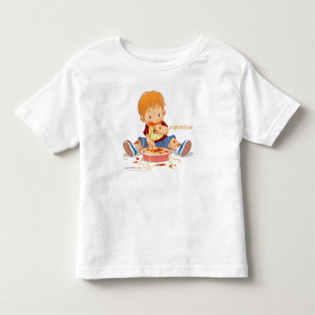 Psghettiface Boy Design - Toddler T-shirt (Front)