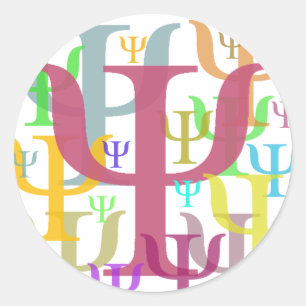 Psi Classic Round Sticker