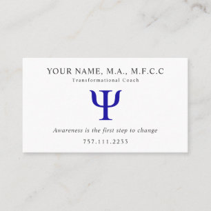Psi Symbol Business Card