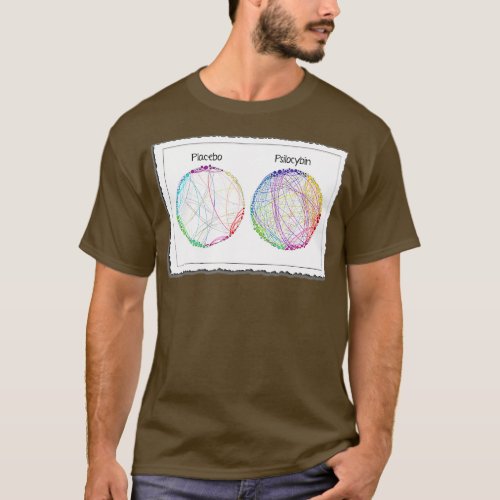Psilocybin Brain Scan Image Psychedelic Science  T_Shirt