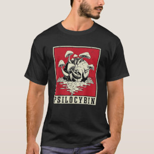 Psilocybin Retro Psychedelic Magic Mushroom Vintag T-Shirt
