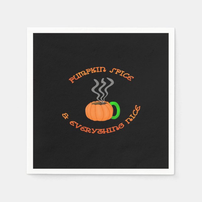 PSL Pumpkin Spice & Everything Nice Napkins (Front)