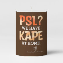 PSL vs. Kape Filipino Autumn Coffee Humor 3X4"
