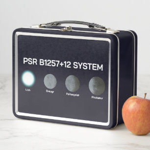 PSR B1257+12 System Metal Lunch Box