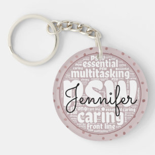 PSW Rose Gold Keychain
