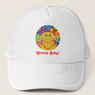 Psy-cat-delic 'Groovy Baby!' trucker hat