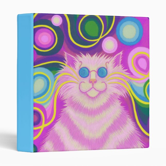 Psy-cat-delic Pink binder blue (Front/Spine)