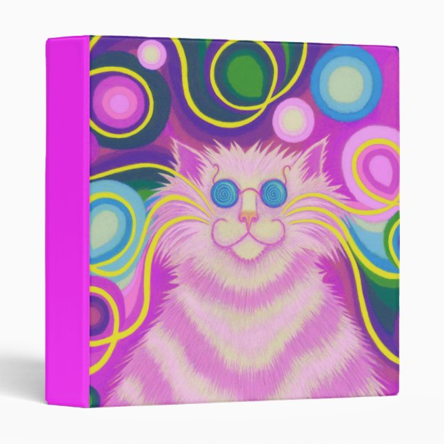 Psy-cat-delic Pink binder pink (Front/Spine)