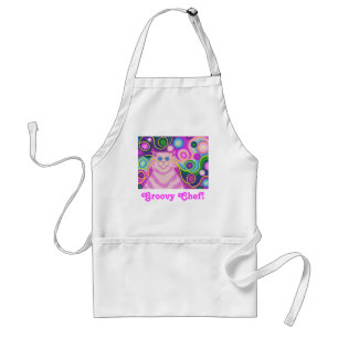 Psy-cat-delic pink 'Groovy Chef' apron