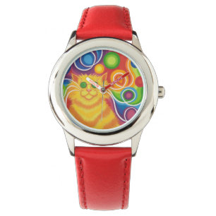 Psy-cat-delic print watch