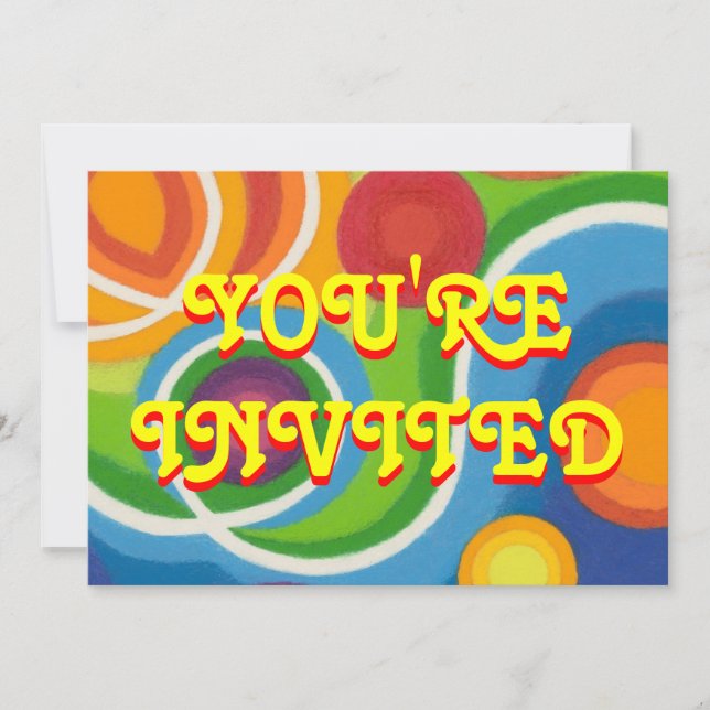 Psy-cat-delic 'You're Invited' invitation (Front)