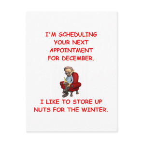 psych joke postcard