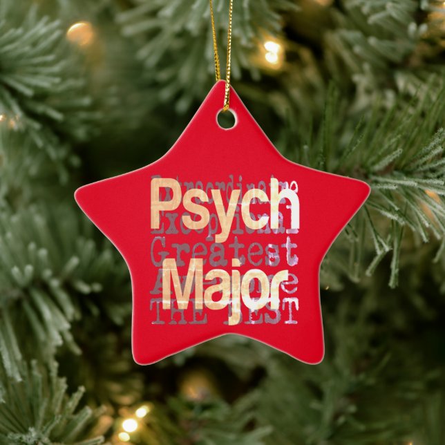 Psych Major Extraordinaire Ceramic Ornament (Tree)
