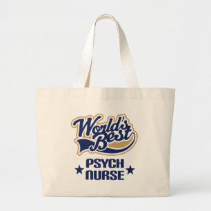 Psych Nurse Gift Large Tote Bag