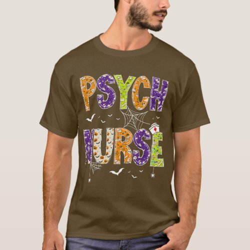 Psych Nurse Halloween Psychiatric Mental Health Nu T_Shirt