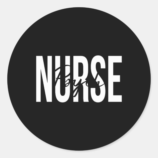 Psych Nurse Psychiatric Nurse Registered Nurse Rn Classic Round Sticker (Front)