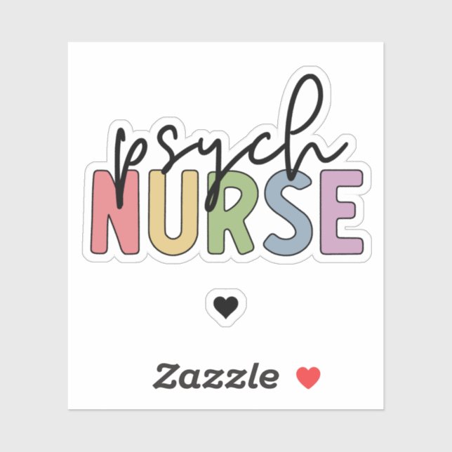 Psych Nurse | Psychiatric Nurse Sticker (Sheet)