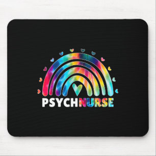 Psych Nurse Tie Dye Nursing Mental Health Psychiat Mouse Pad