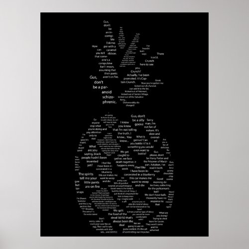 Psych Quotes Pineapple Poster