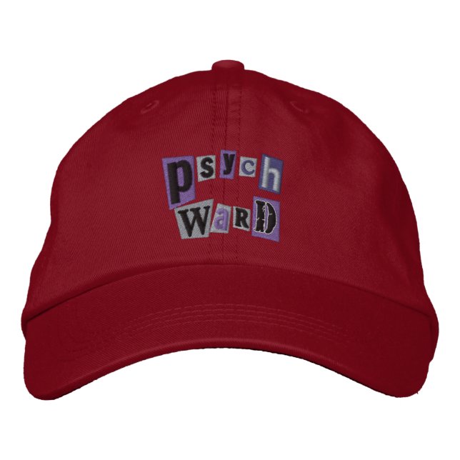 Psych Ward Embroidered Baseball Cap (Front)
