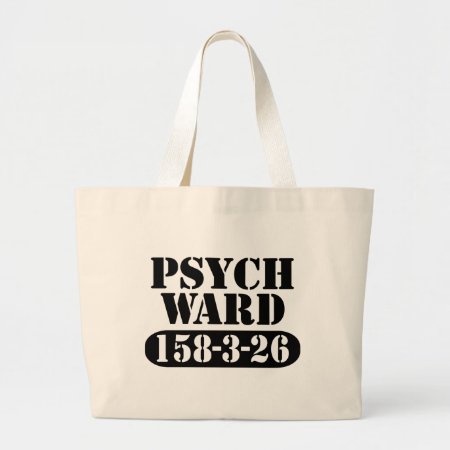 Psych Ward Halloween Trick-or-treat Large Tote Bag