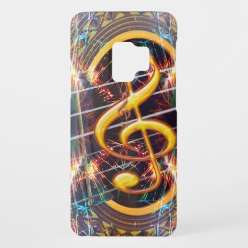 Psychadelic Accoustic Guitar music sheet design Case_Mate Samsung Galaxy S9 Case