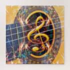 Psychadelic Accoustic Guitar, music sheet design