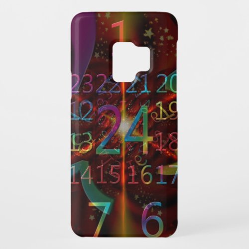 Psychadelic numbers pattern mesmerising design Case_Mate samsung galaxy s9 case