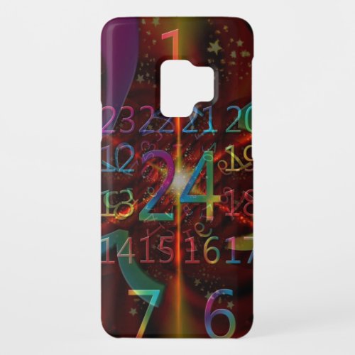 Psychadelic numbers pattern mesmerising design Case_Mate samsung galaxy s9 case