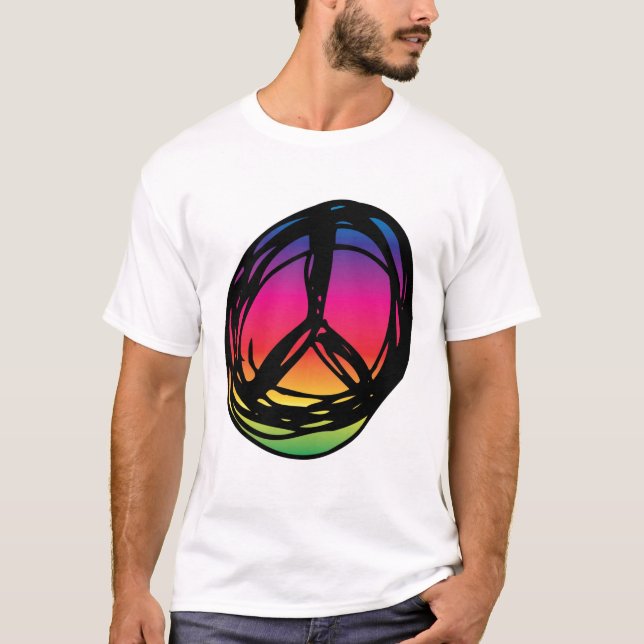 Psychadelic peace sign T-Shirt (Front)