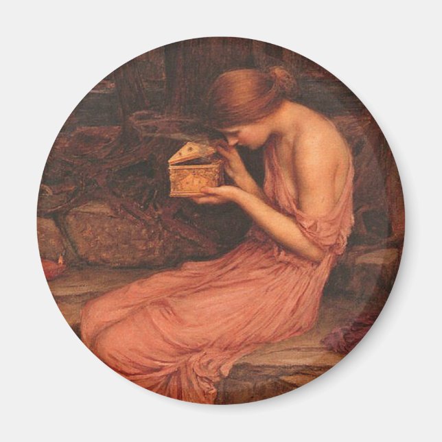 Psyche and Golden Box Magnet (Front)