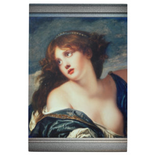 Psyche by Jean-Baptiste Greuze Metal Print