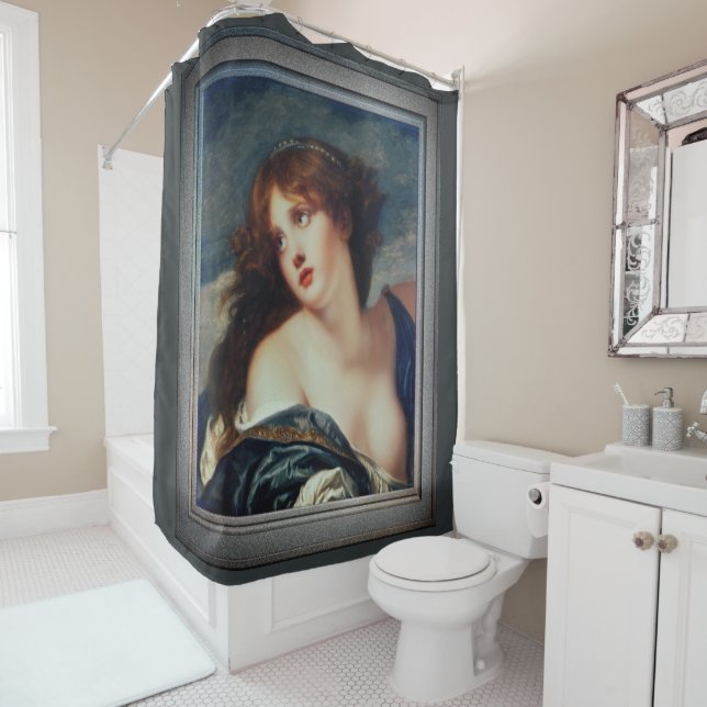 Psyche by Jean-Baptiste Greuze Shower Curtain (In Situ)