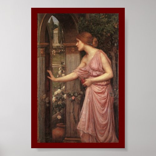 Psyche Entering Cupids Garden Poster