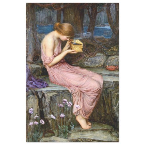 Psyche Golden Box Waterhouse Art Tissue Paper