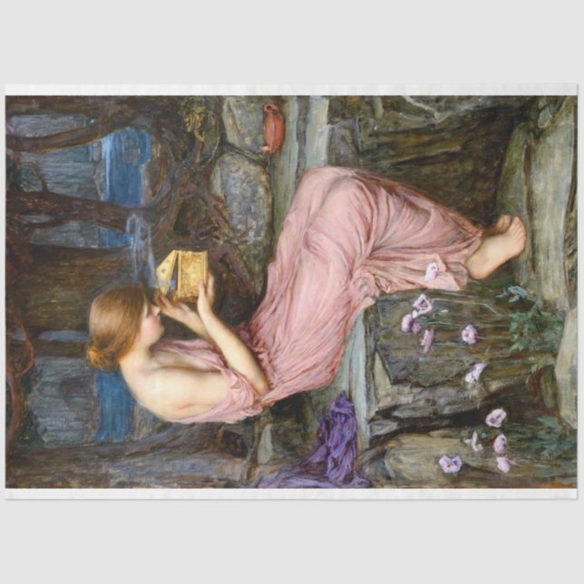 Psyche Golden Box Waterhouse Art Tissue Paper (Front)