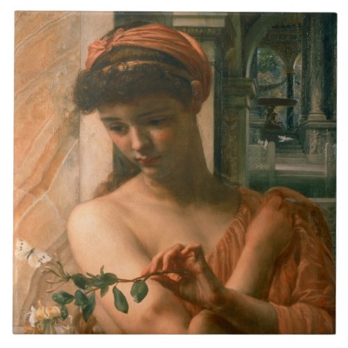 Psyche in the Temple of Love by Edward Poynter Ceramic Tile