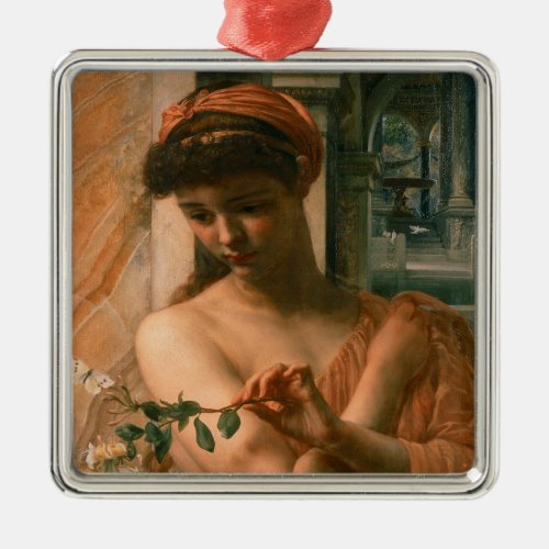 Psyche in the Temple of Love by Edward Poynter Metal Ornament