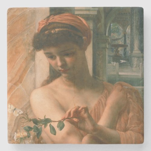 Psyche in the Temple of Love by Edward Poynter Stone Coaster