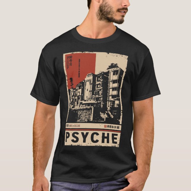 PSYCHE Japanese Inspired Urban Mind T-Shirt (Front)