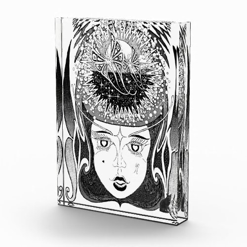 Psyche Line Illustration Acrylic Block