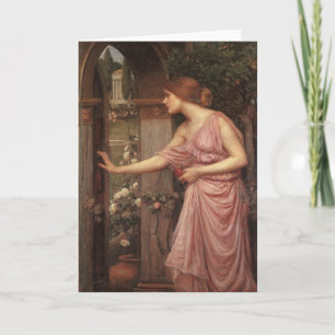 Psyche Opening the Door into Cupid's Garden Card