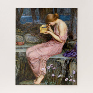 Psyche Opening the Golden Box Waterhouse Painting Jigsaw Puzzle