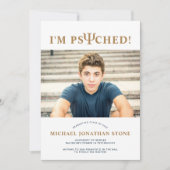 Psyched ψ Psychology Graduation Announcement (Front)