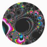 Psychedelace - Fractal Classic Round Sticker