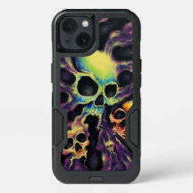 “Psychedelia” Skull Cluster Phone Case