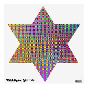 Psychedelia Star Of David Wall Decal
