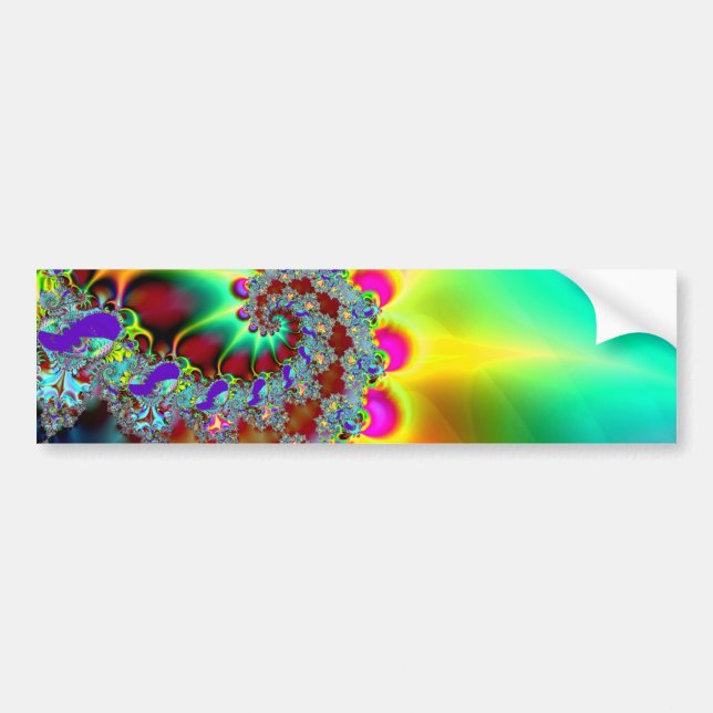 Psychedelic 12 - Fractal Bumper Sticker (Front)